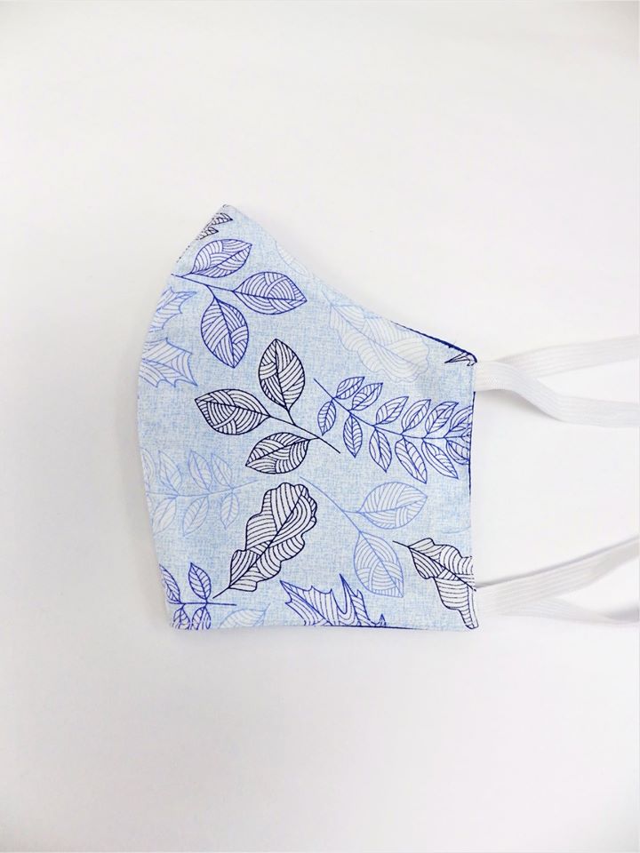 Feuillage bleu et noir