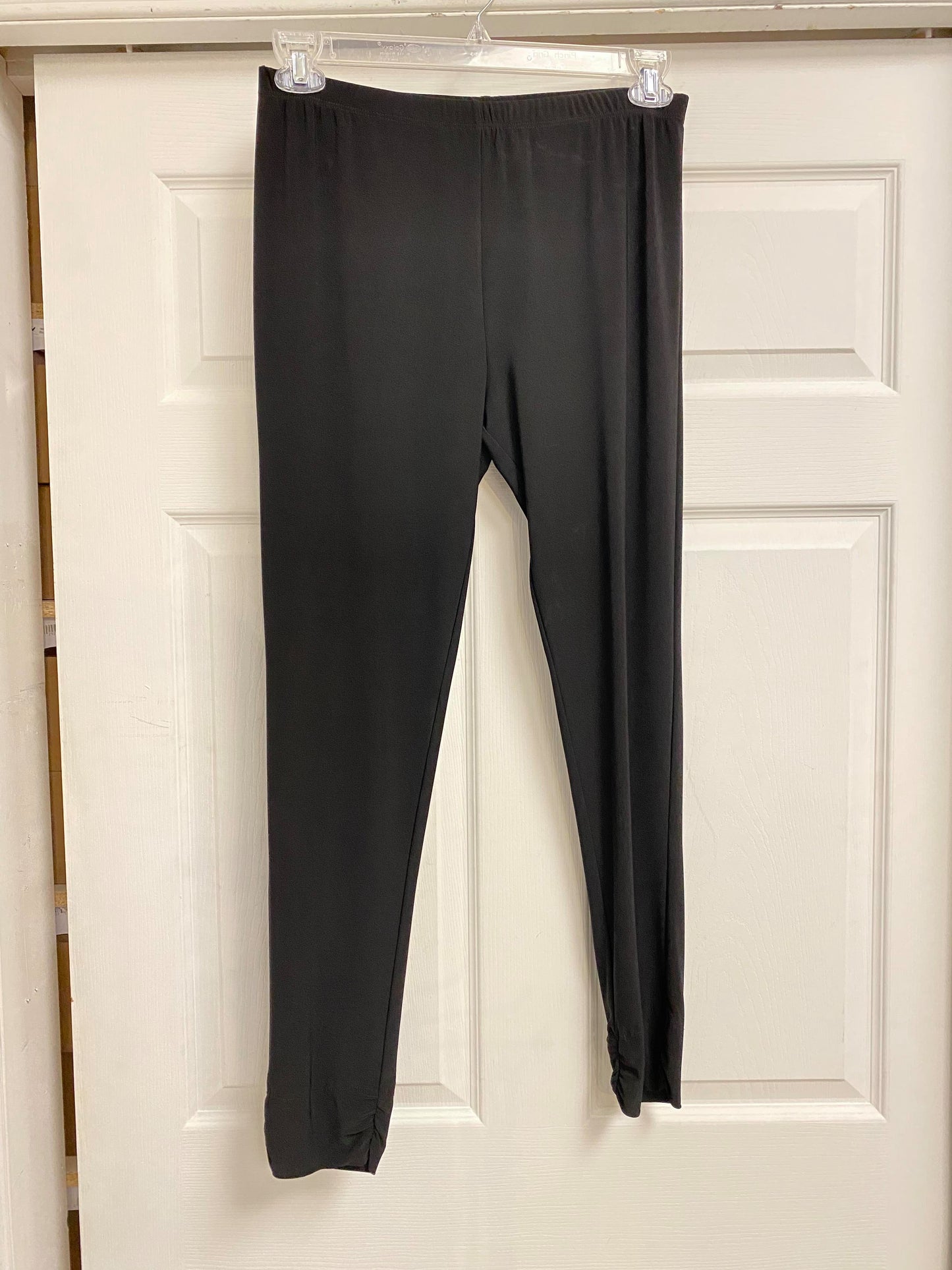 Legging plissé noir