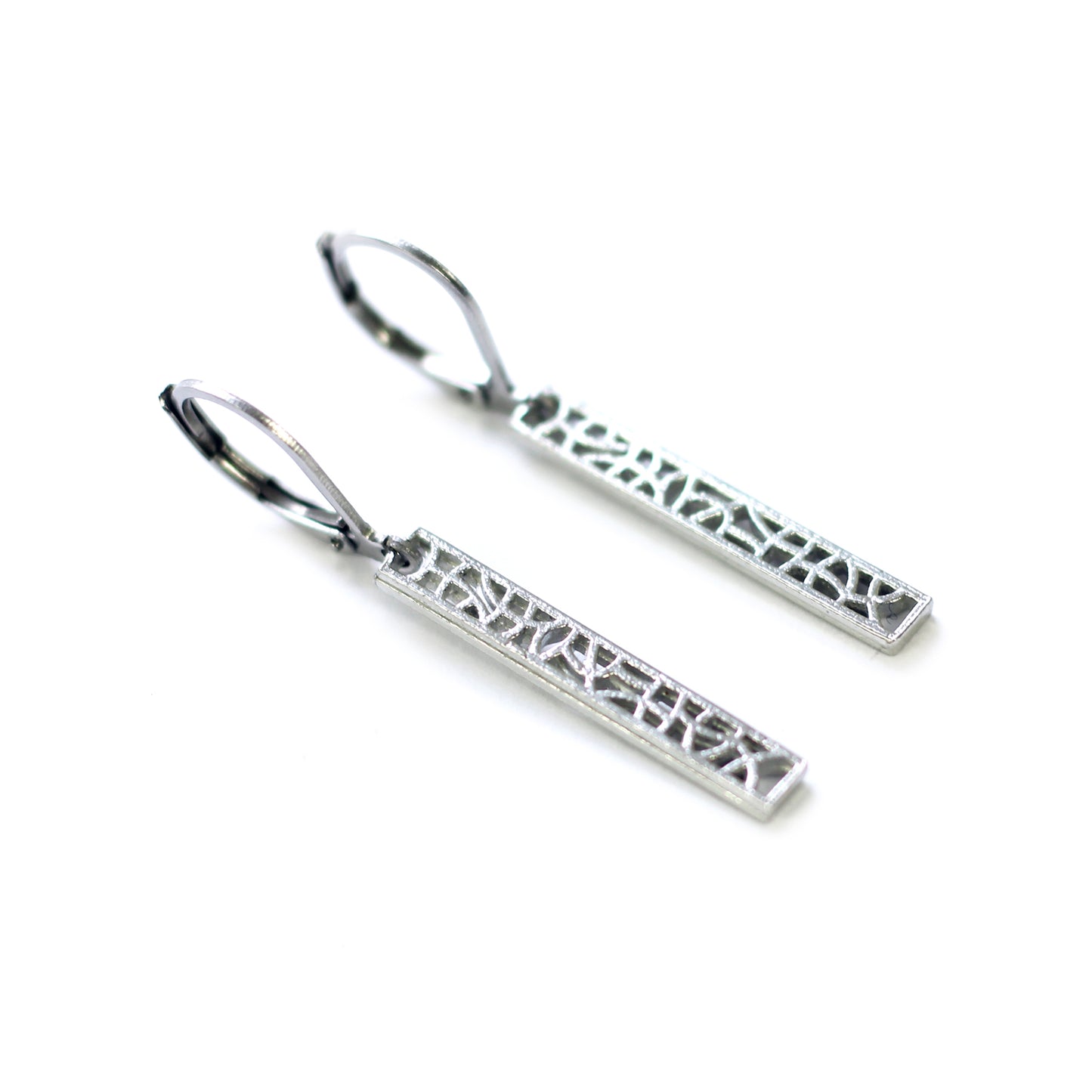 Boucles d'oreilles Mosaïk longues - Créart