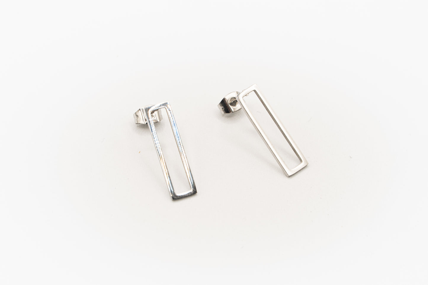 BO Rectangle - Argent - Rouge inox