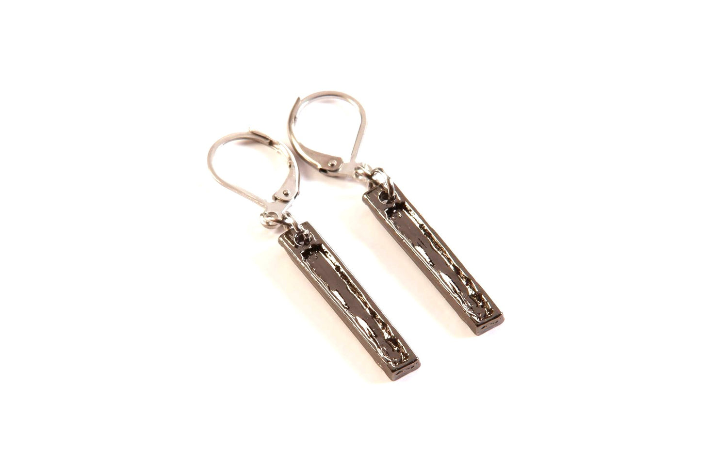 Suspendues à l'oreille Tige Art 24mm - Rouge Bijoux