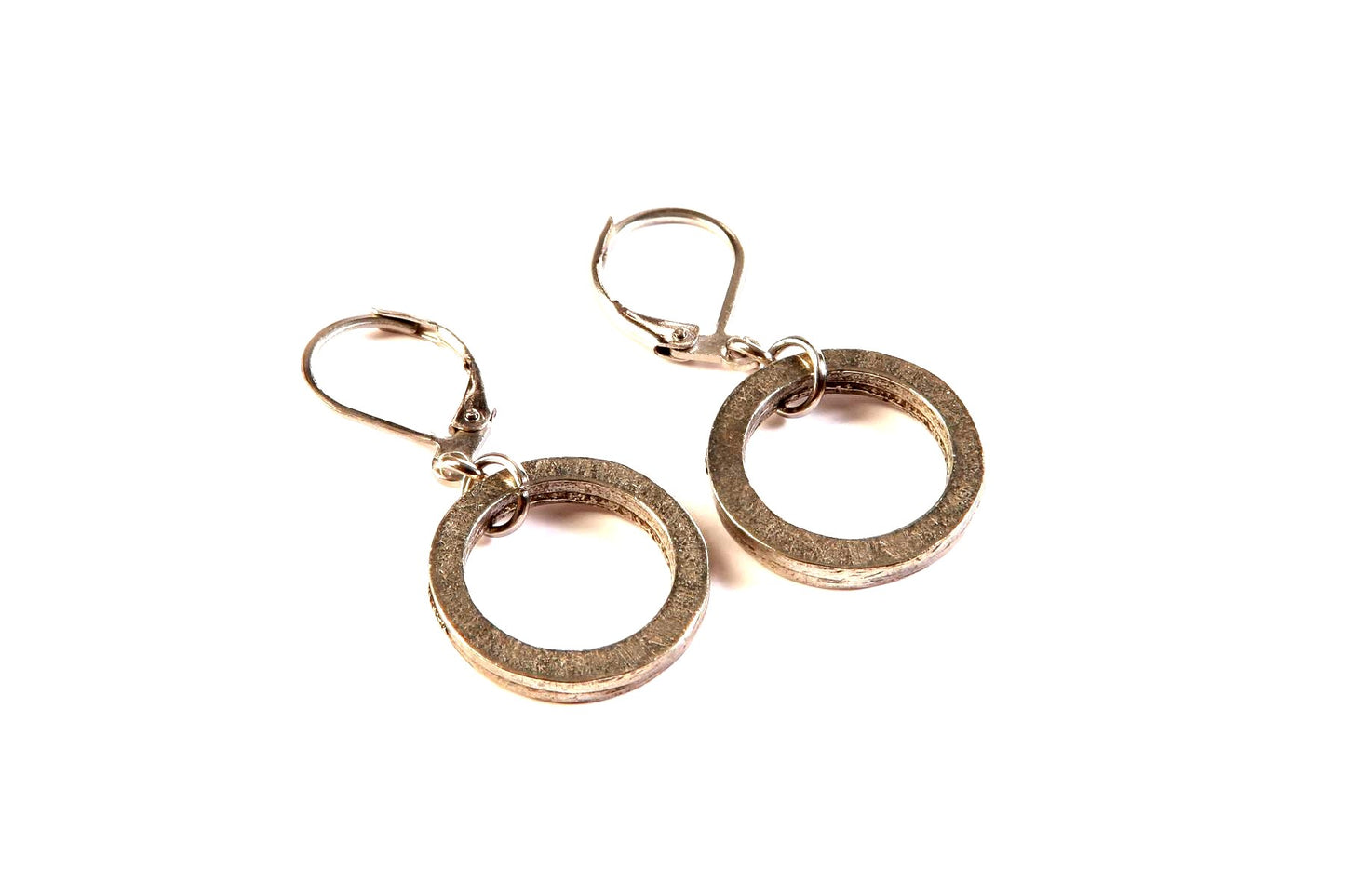 Suspendues à l'oreille Cercle 16mm - Rouge Bijoux