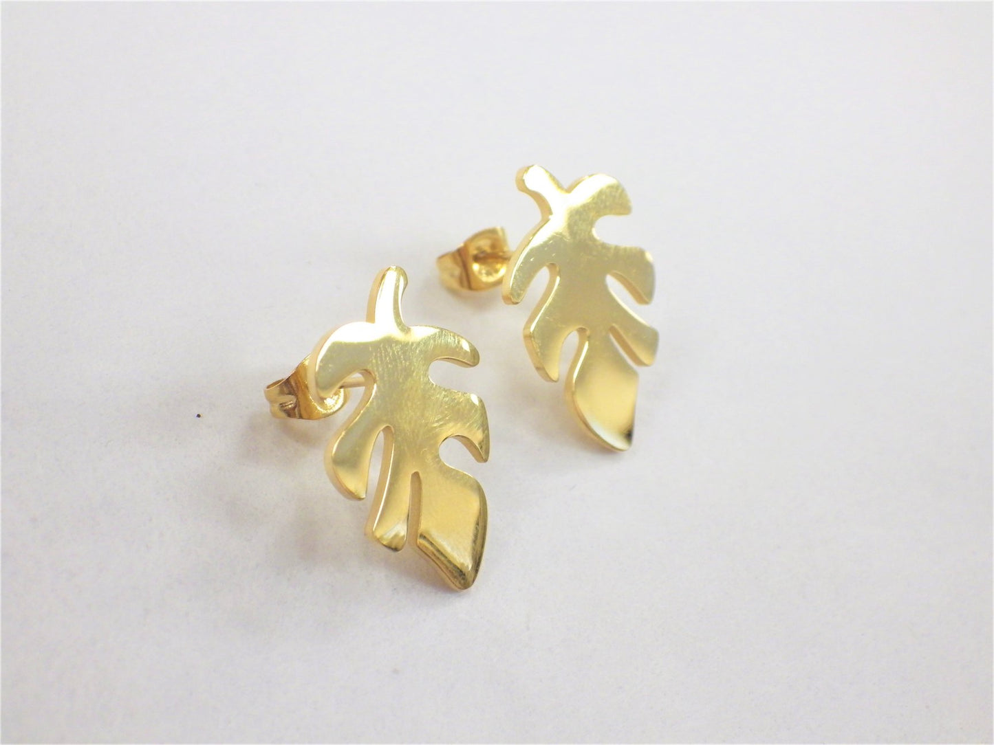 BO Feuilles Inox Or - Rouge Inox