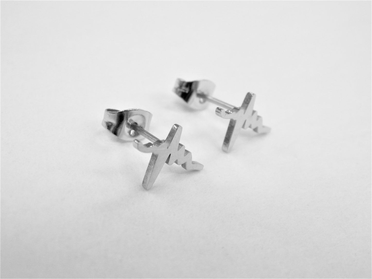 BO Rythme cardiaque (waves) Inox - Rouge Inox