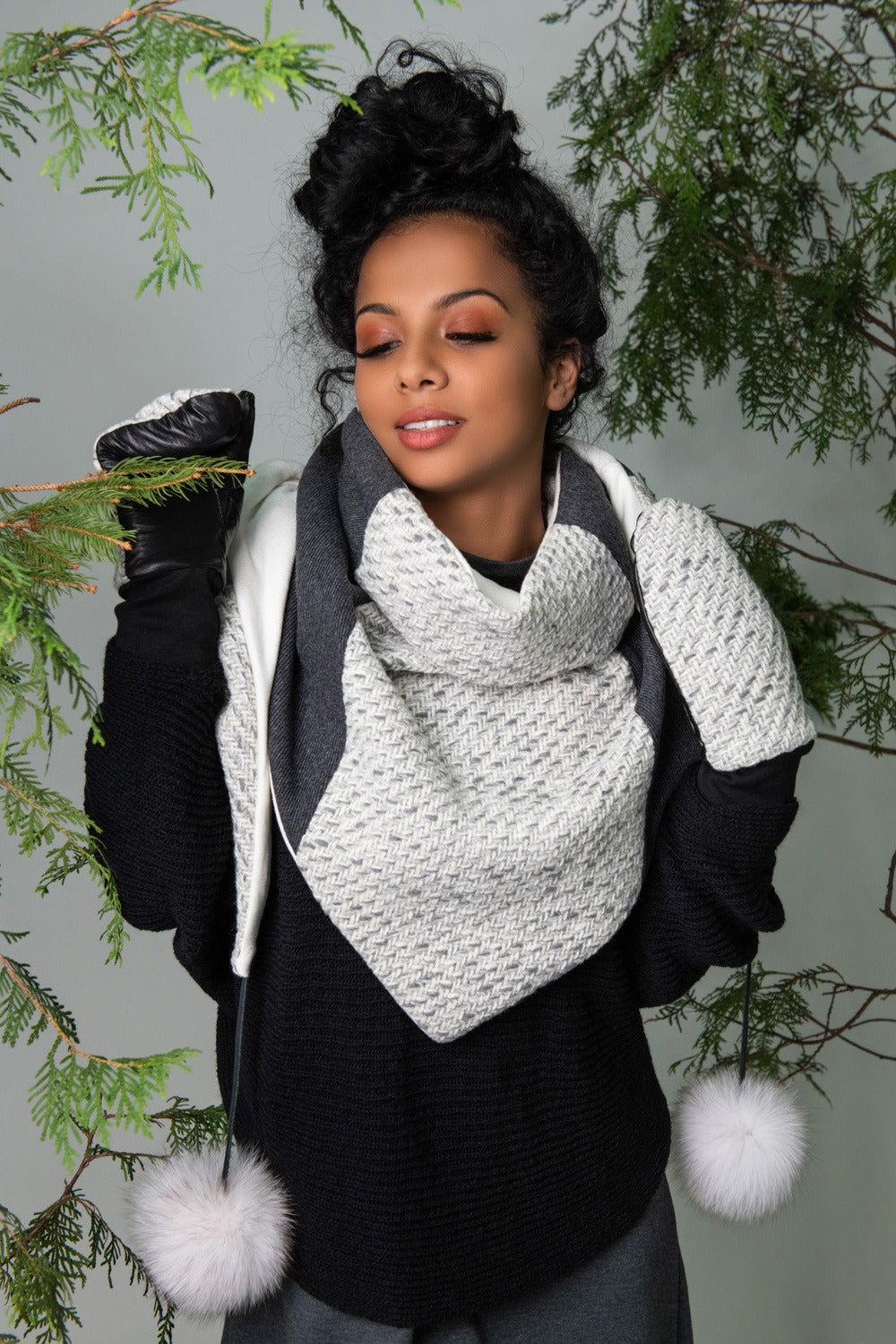 Mitaine Kazak Tricot Crème