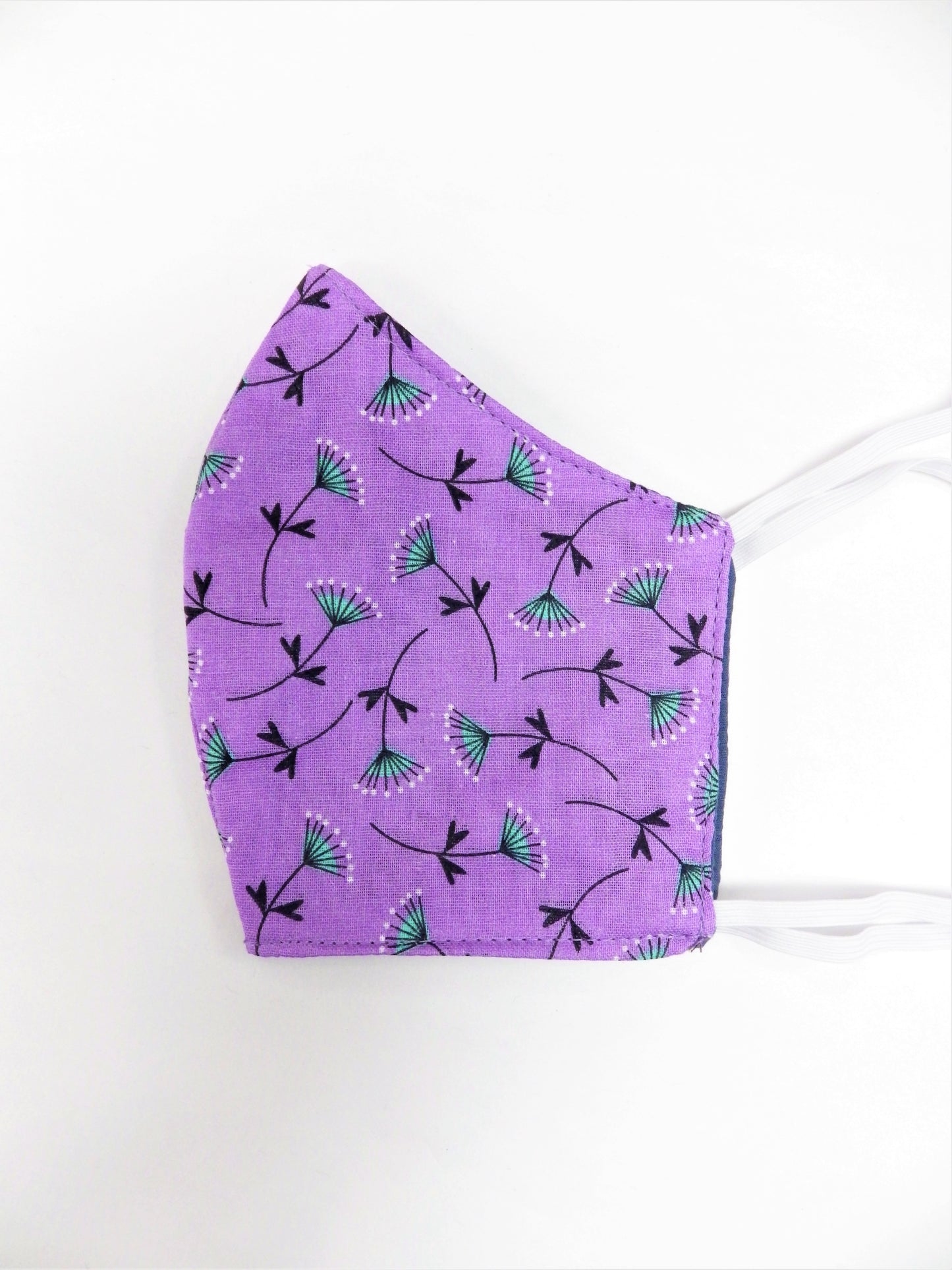 Mauve & fleurs bleues