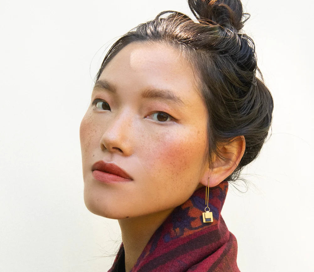 Boucles d'oreilles Liburn - Lapis - Kazak