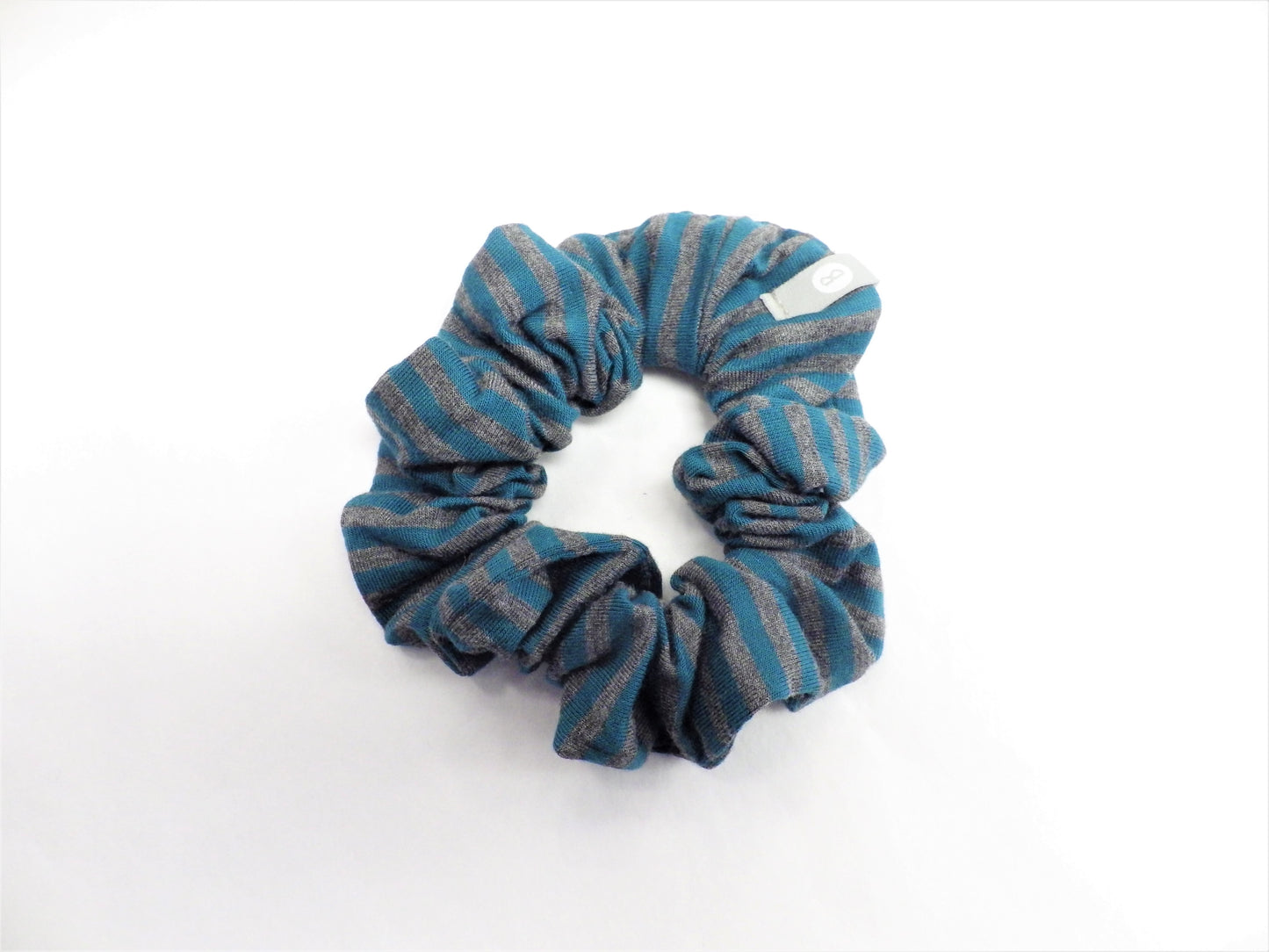 Turquoise and gray Scrunchie Baluchon