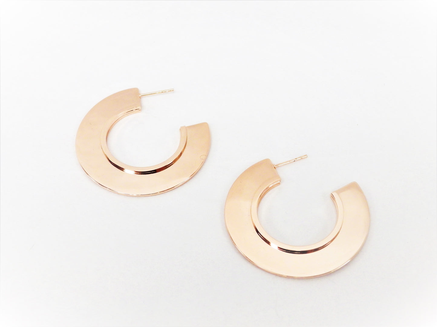 BO Large cut ring Stainless steel Rose gold - Red Stainless steel