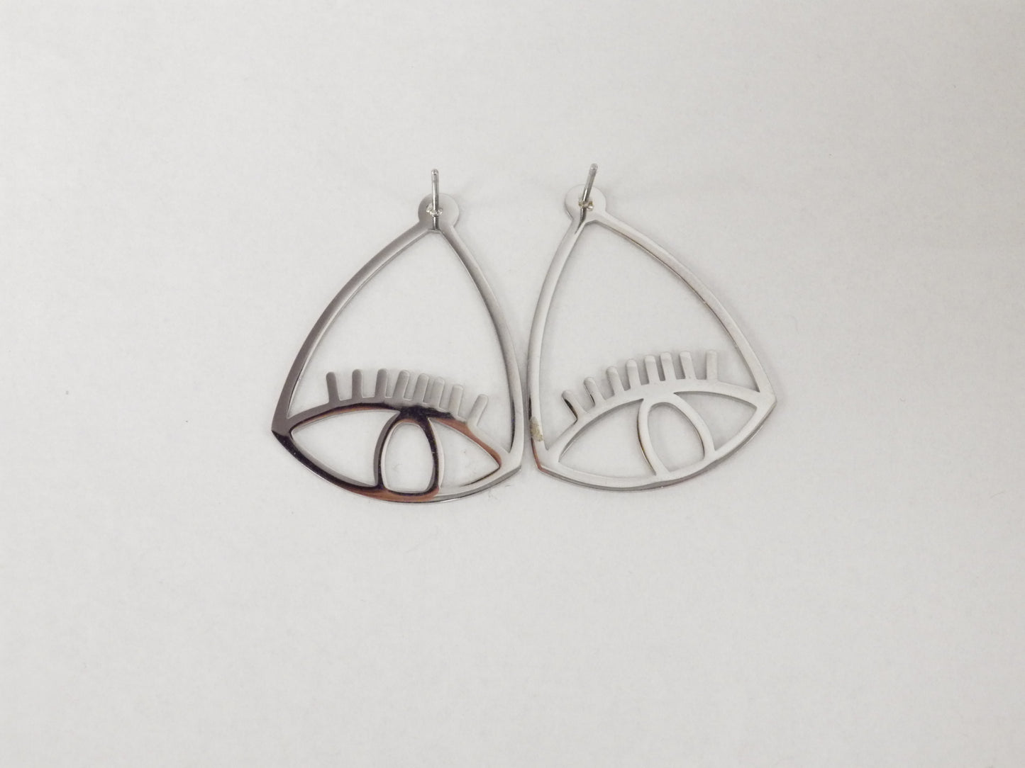 BO oeils argent - Rouge inox