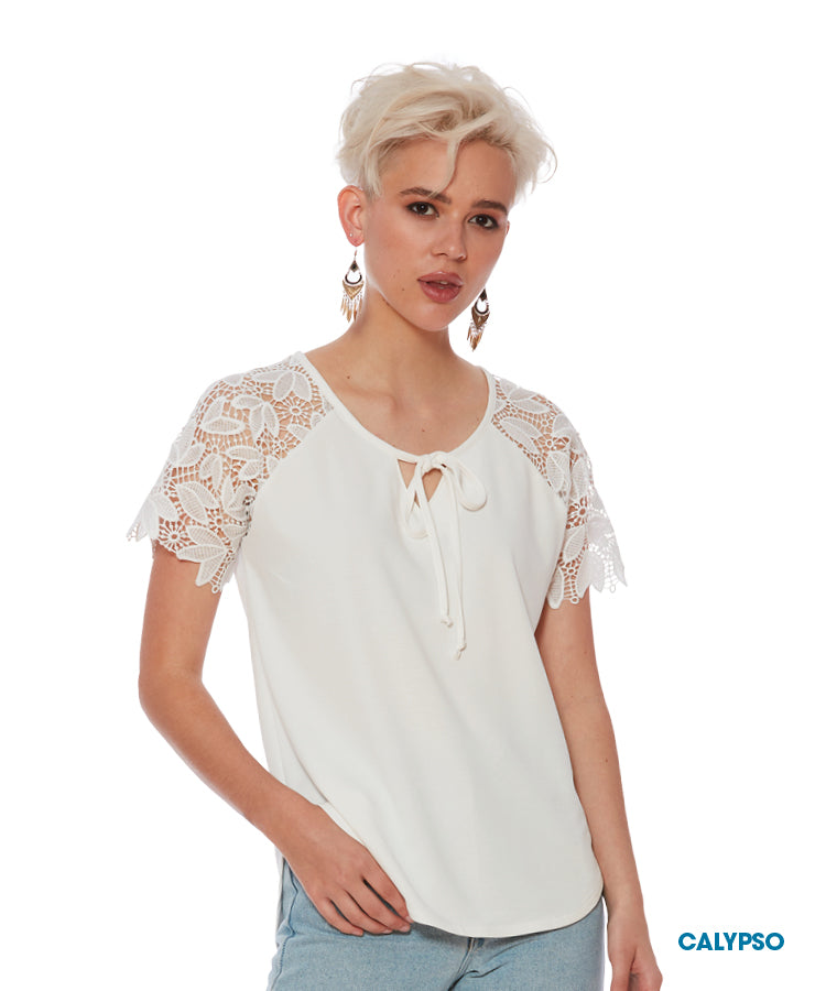 Calypso Ivory Sweater - Luc Fontaine