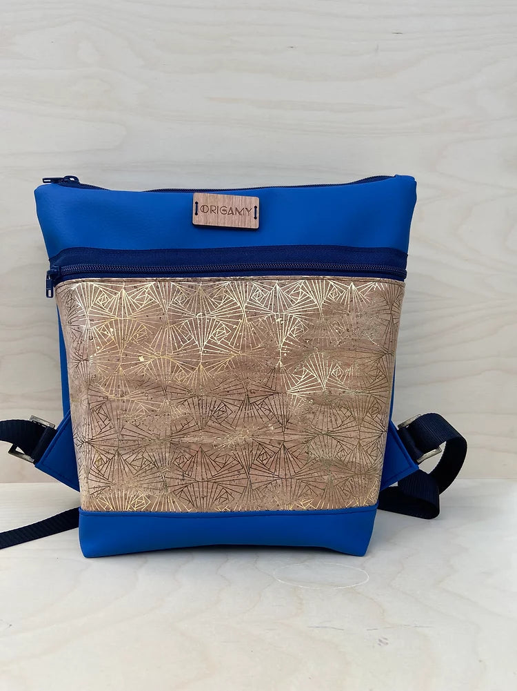 Sac à dos Nini bleu royal éventail - Origamy