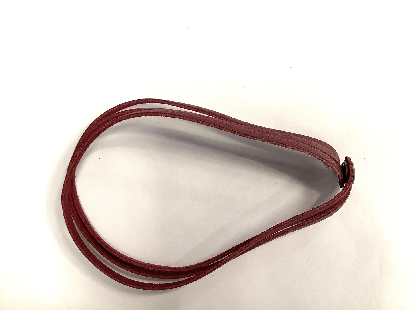 Bracelet cuir à trois branches bourgogne