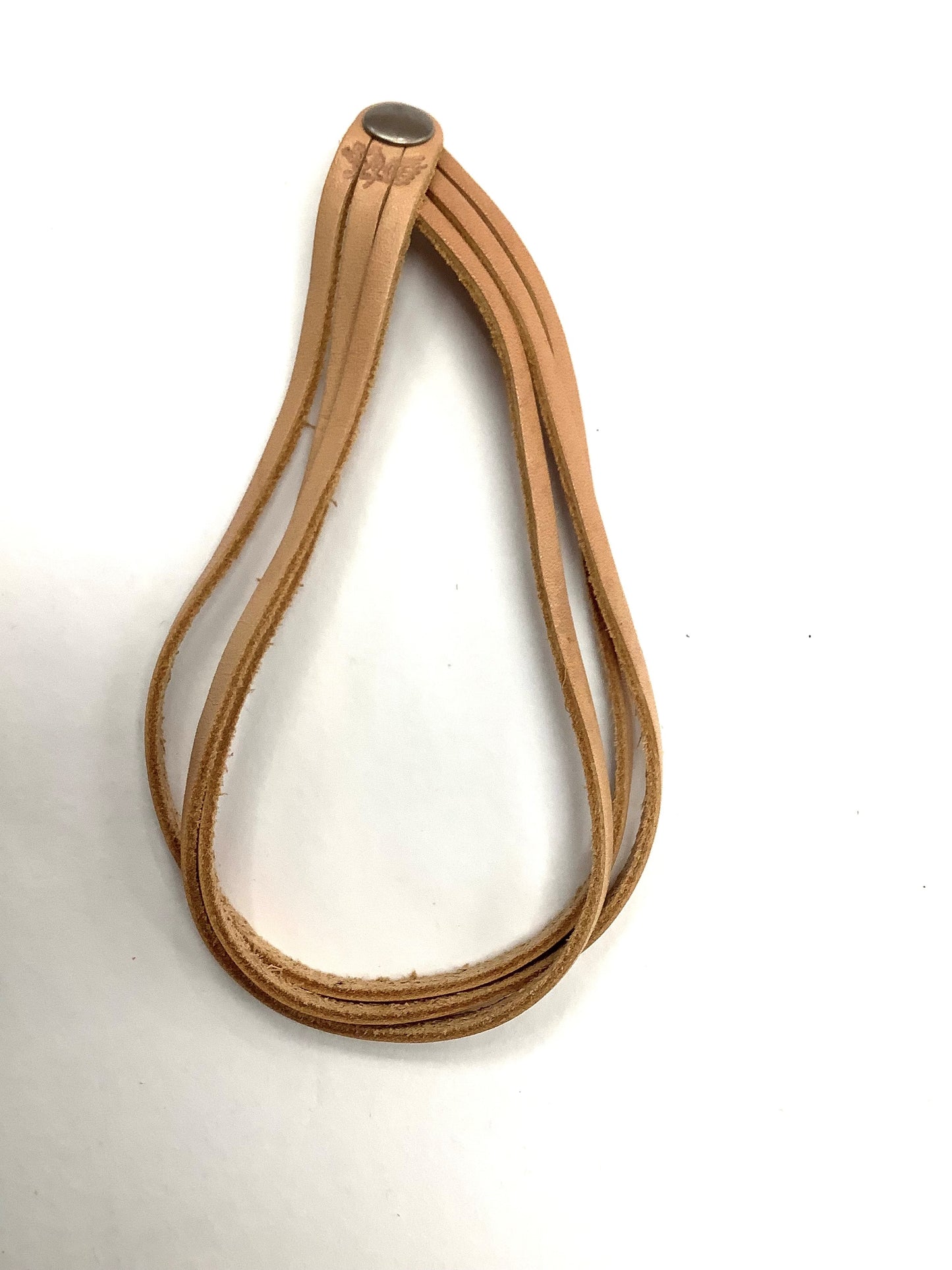 Bracelet cuir à trois branches brun doux