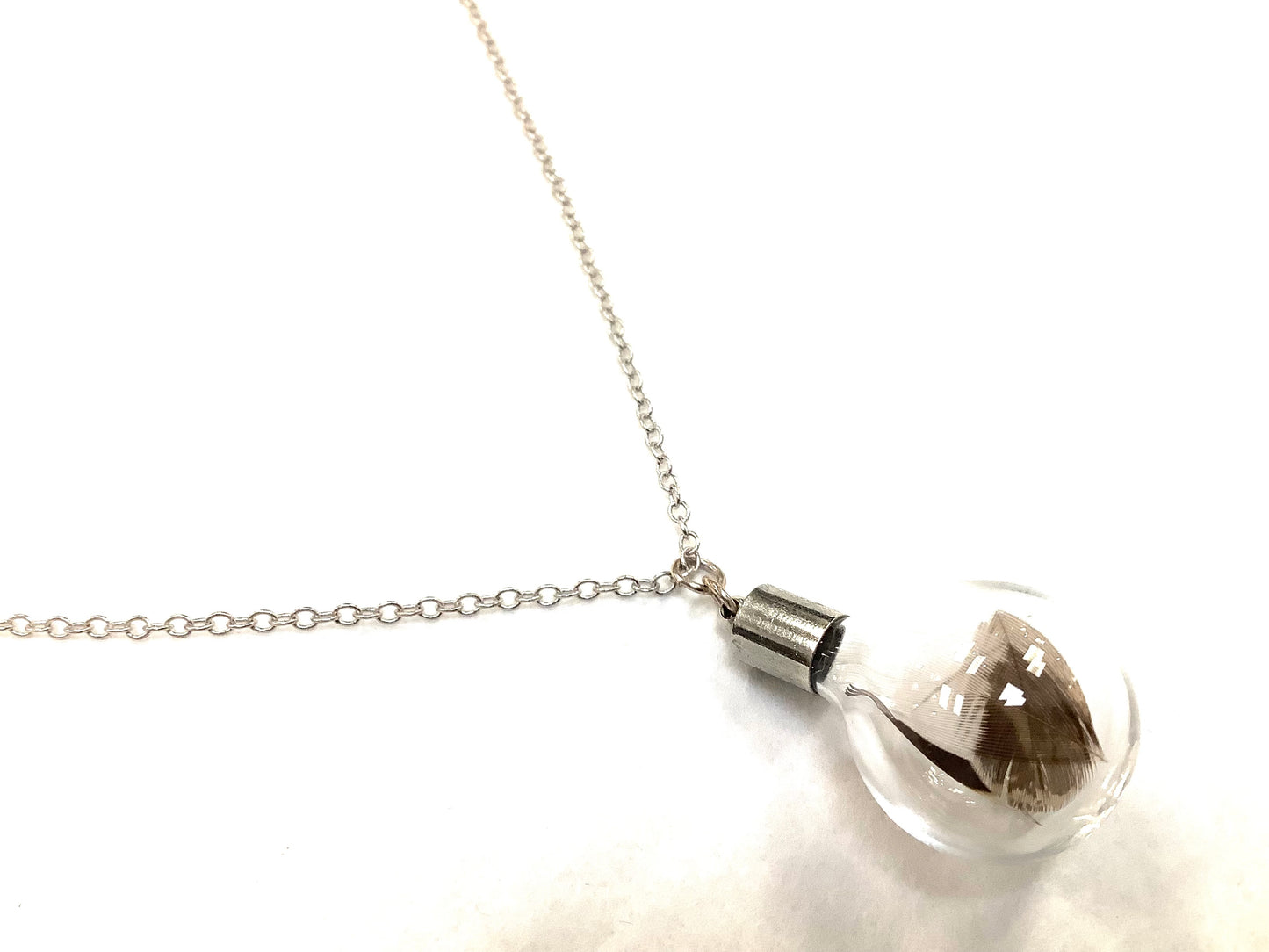 Pendentif Plume - Fiole - Asha