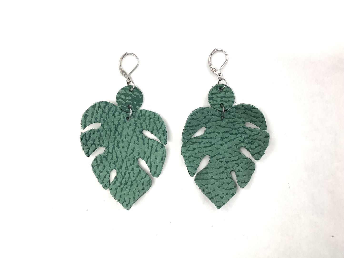 Boucles d'oreilles en cuir RA22 - Rouge Aventure