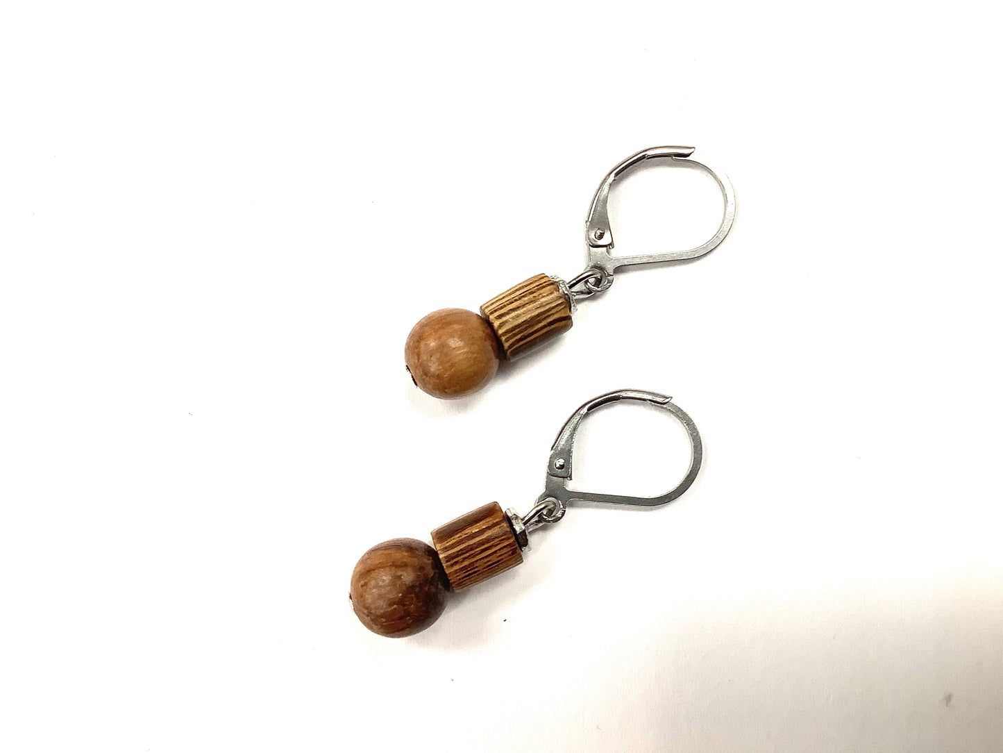 Boucle d'oreilles en bois MJ Bijoux