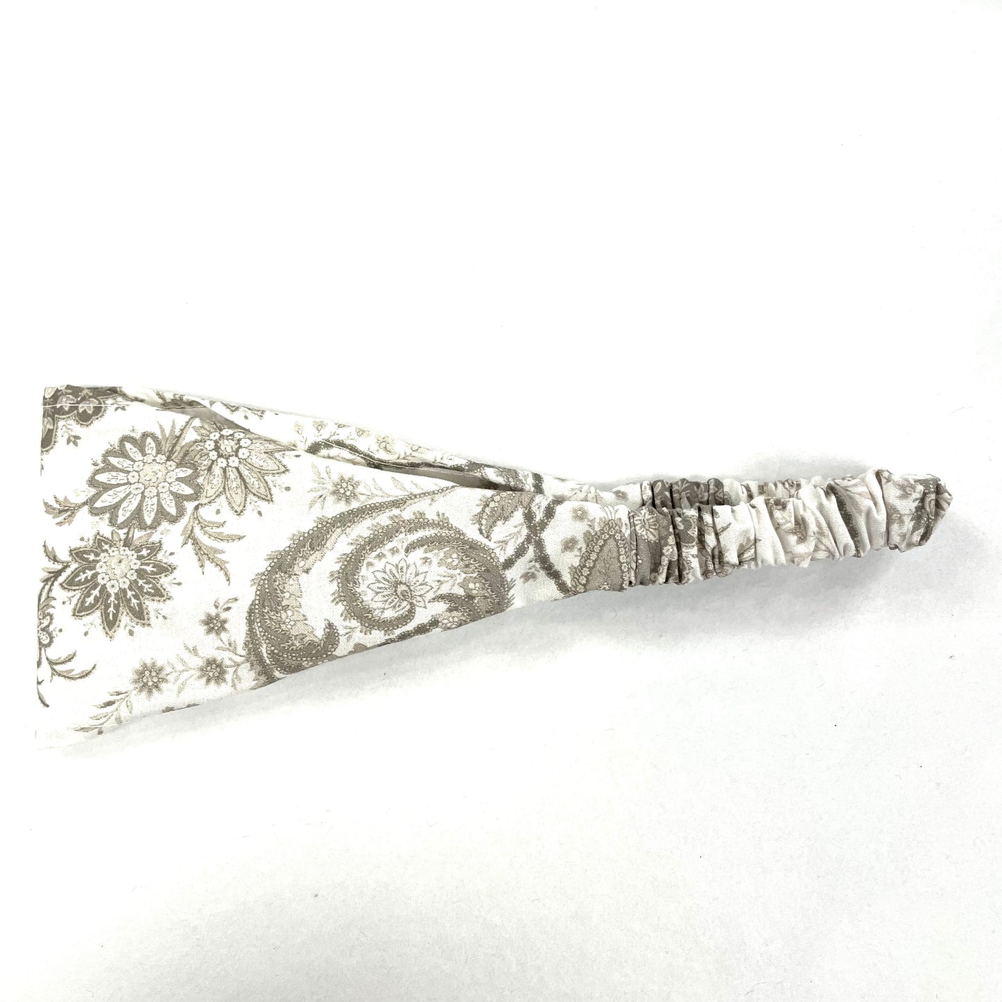 Bandeau Blanc Fleurs Antique - Rouge Canapé