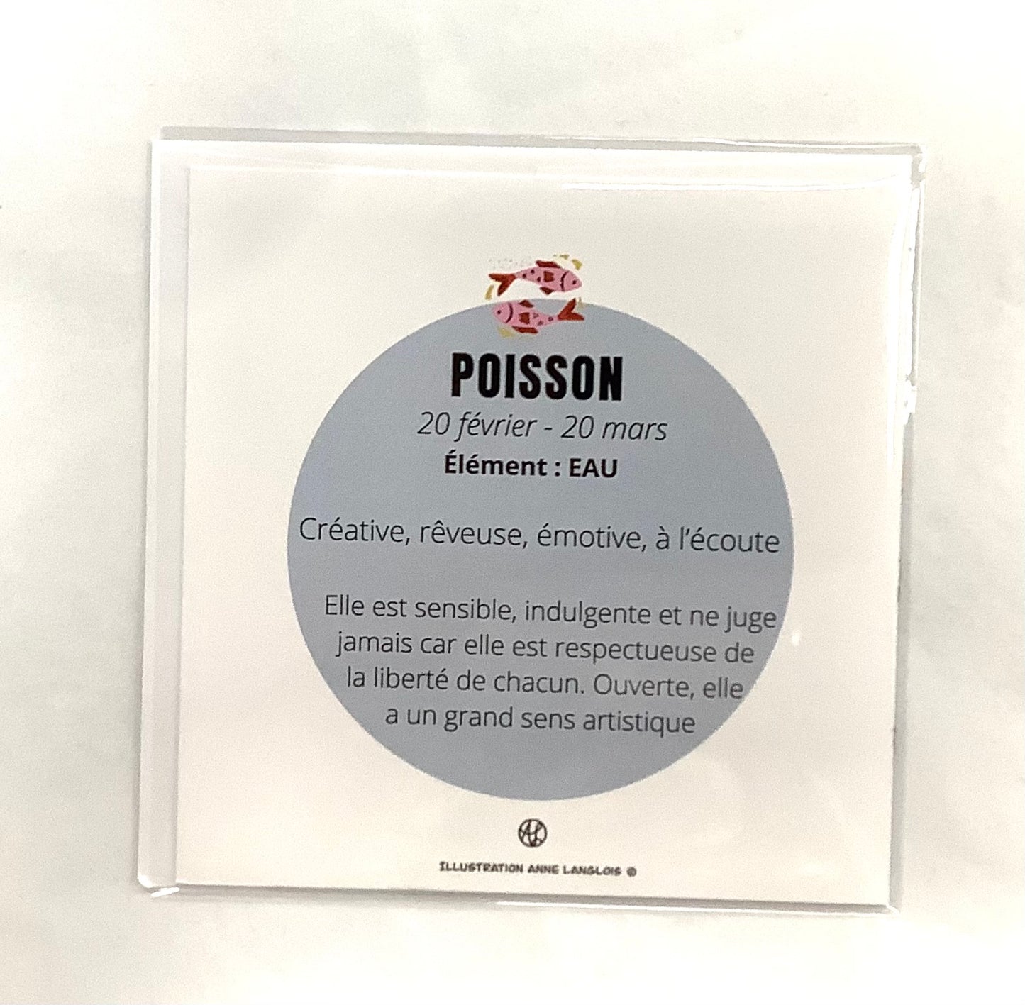 Carte Poisson - Créations Anne Langlois
