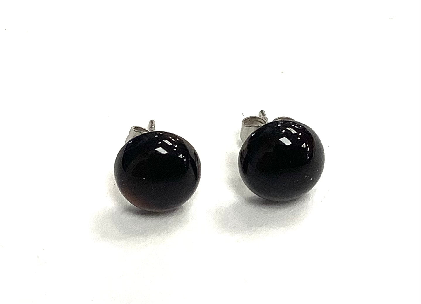 Bo Demi-sphères - 12MM-Onyx - Rouge Inox