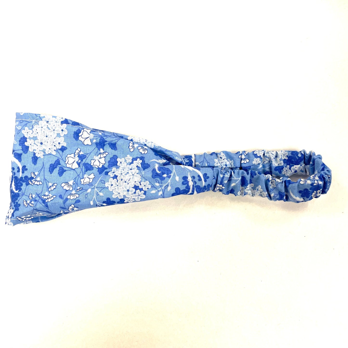 Bandeau Bleu Fleurs Blanc - Rouge Canapé