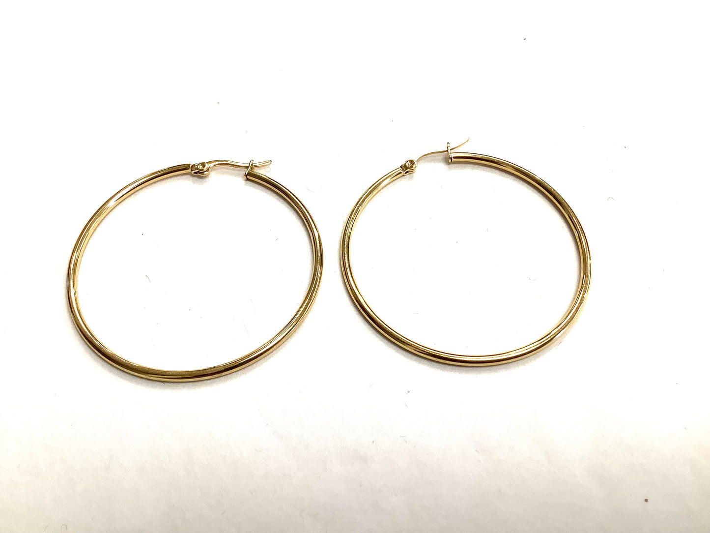 Gold Rings 45 mm - Red Stainless Steel