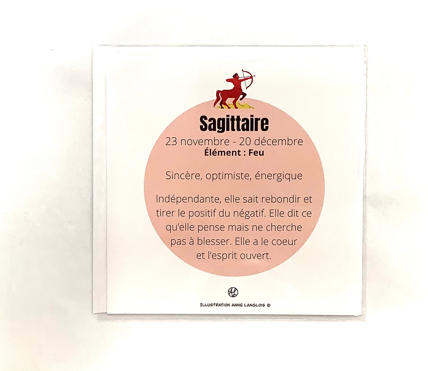 Carte Sagittaire - Créations Anne Langlois