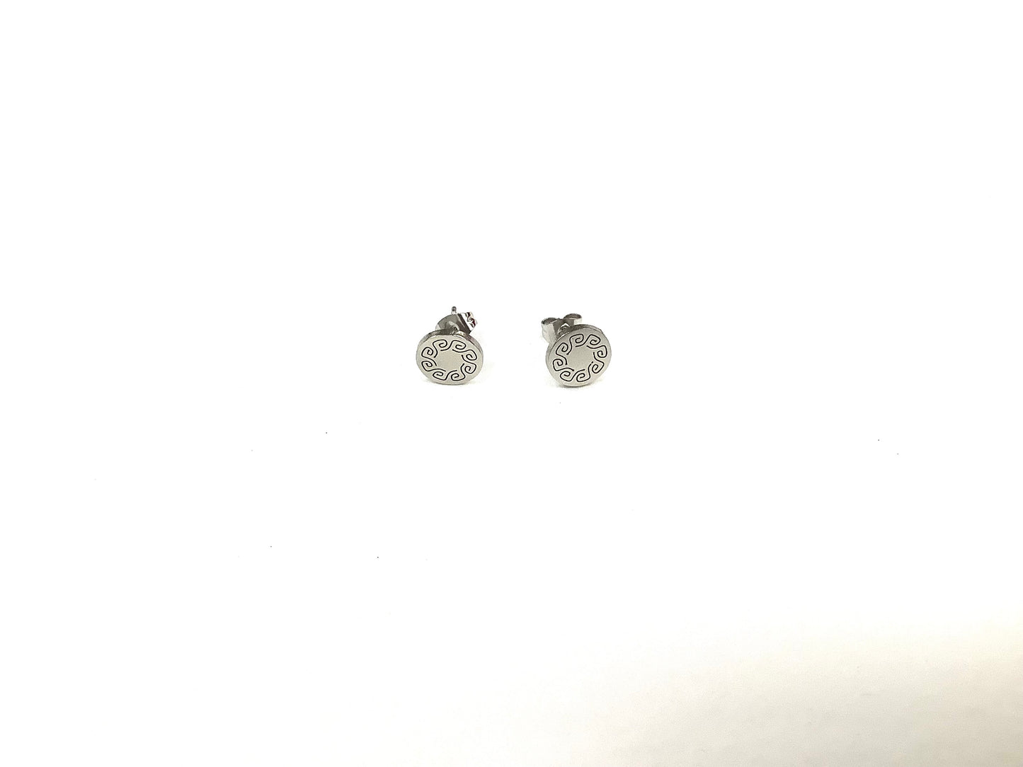 Boucles d’oreilles Gaélique argent - Rouge Inox