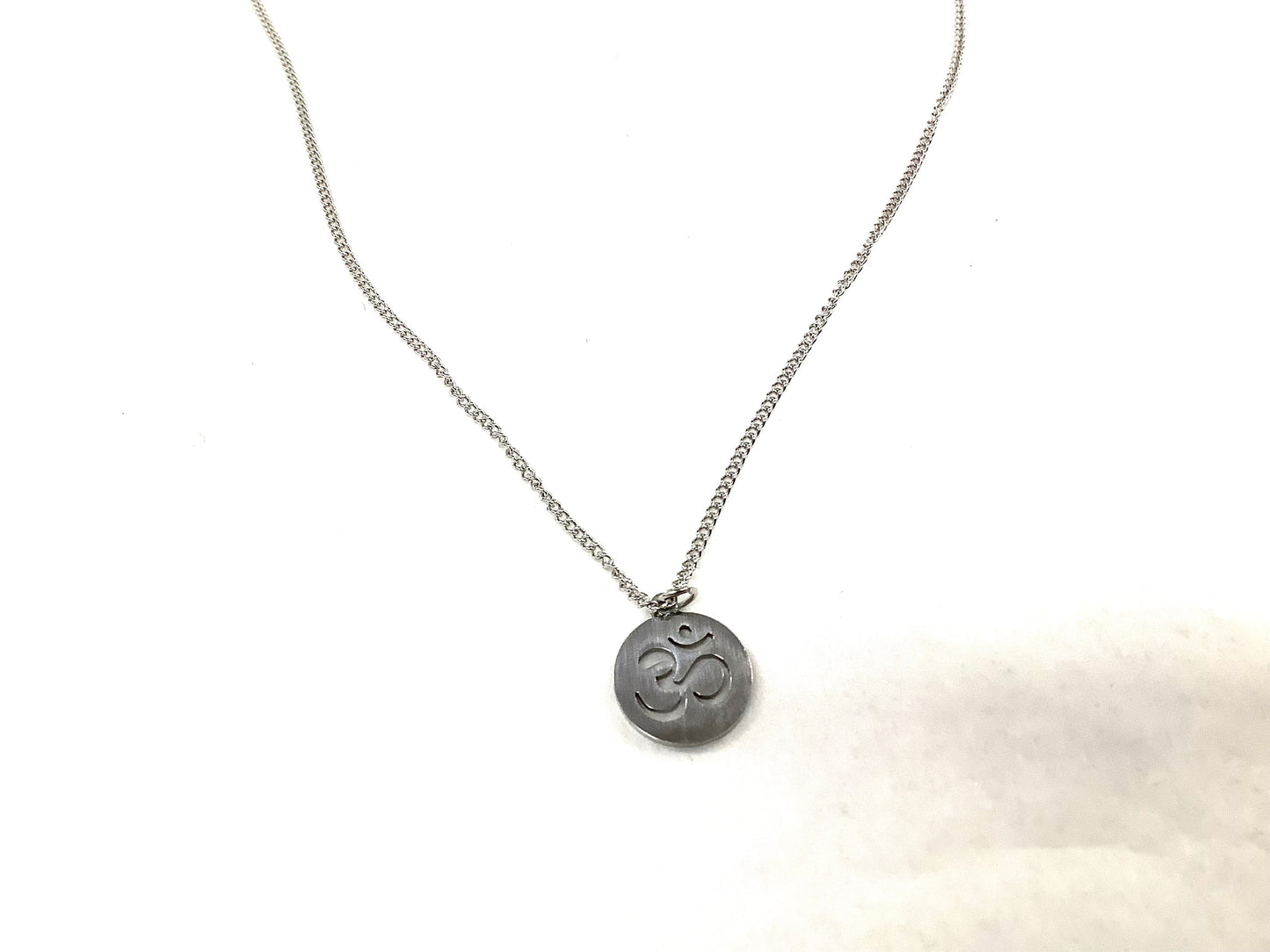 Collier Om Argent - Rouge Inox