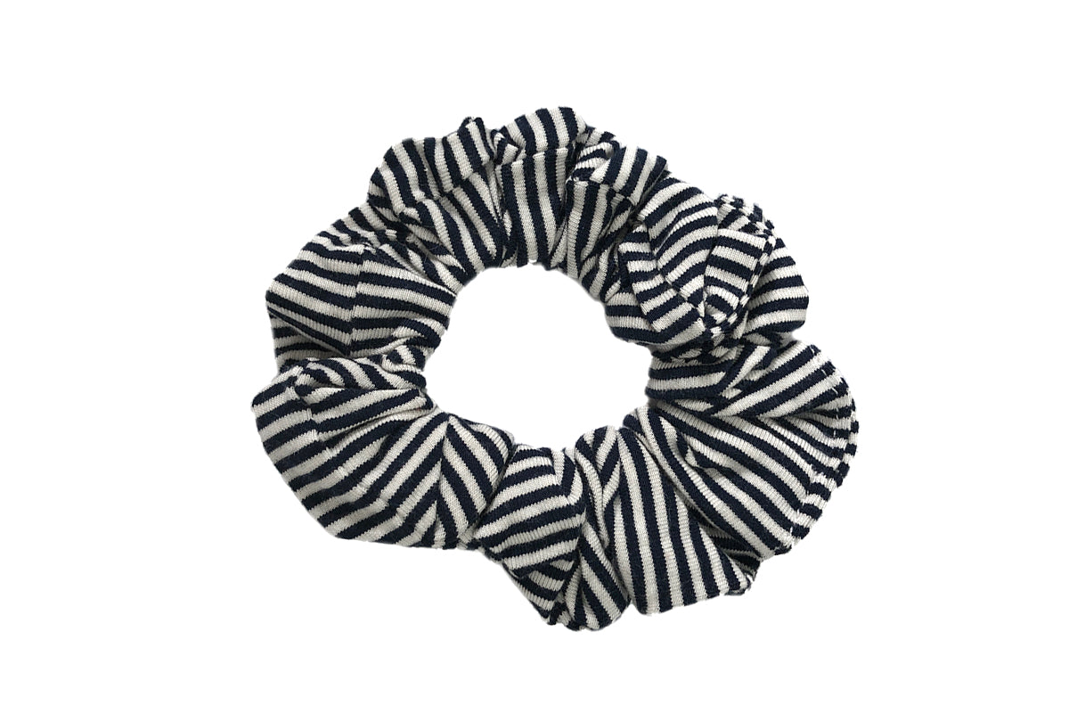 Scrunchie rayé noir et blanc - Baluchon