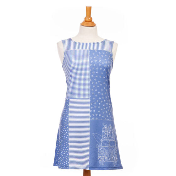 Emma dress - Azure patchwork - Nothing is lost