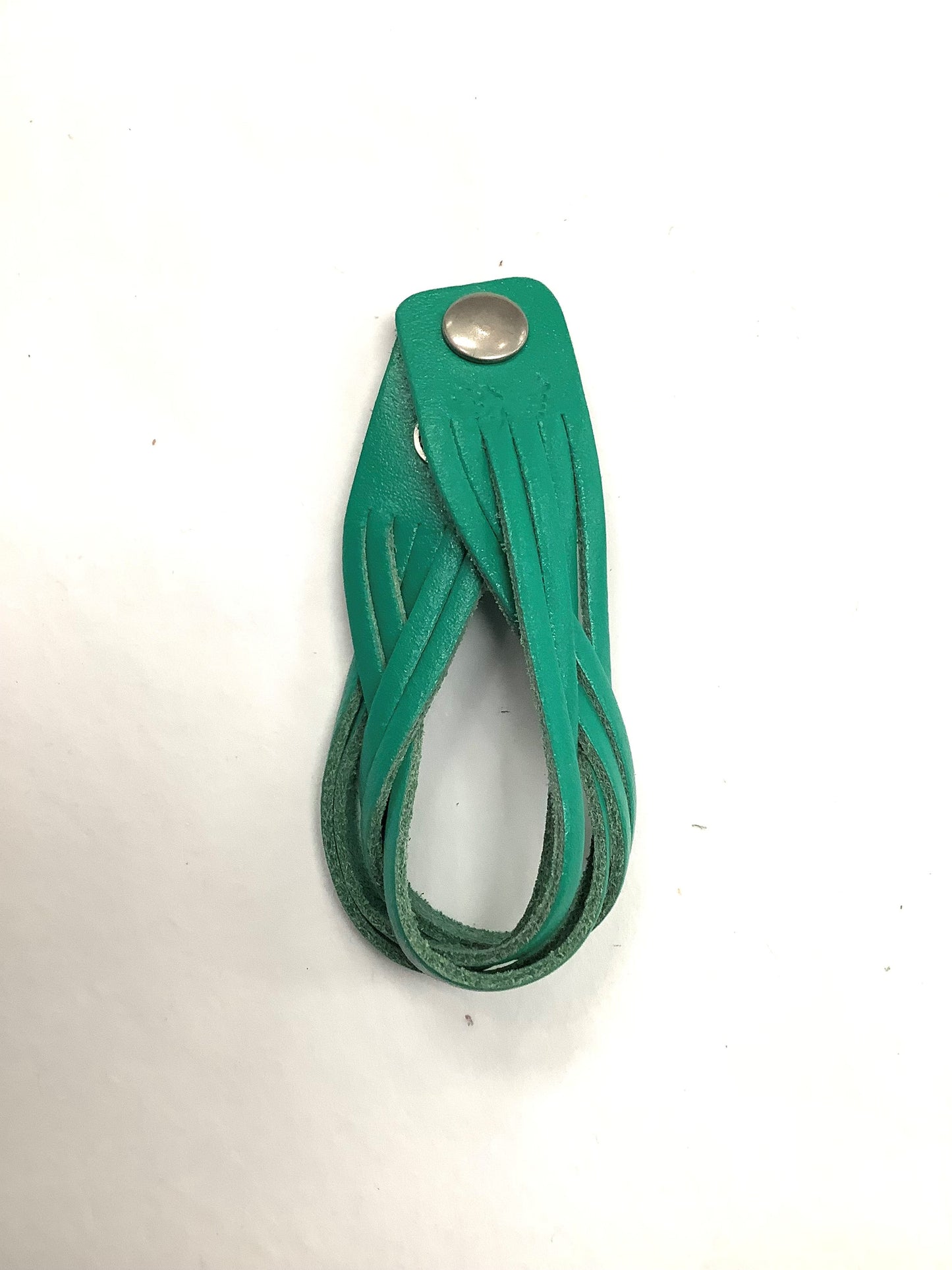 Turquoise braided leather bracelet