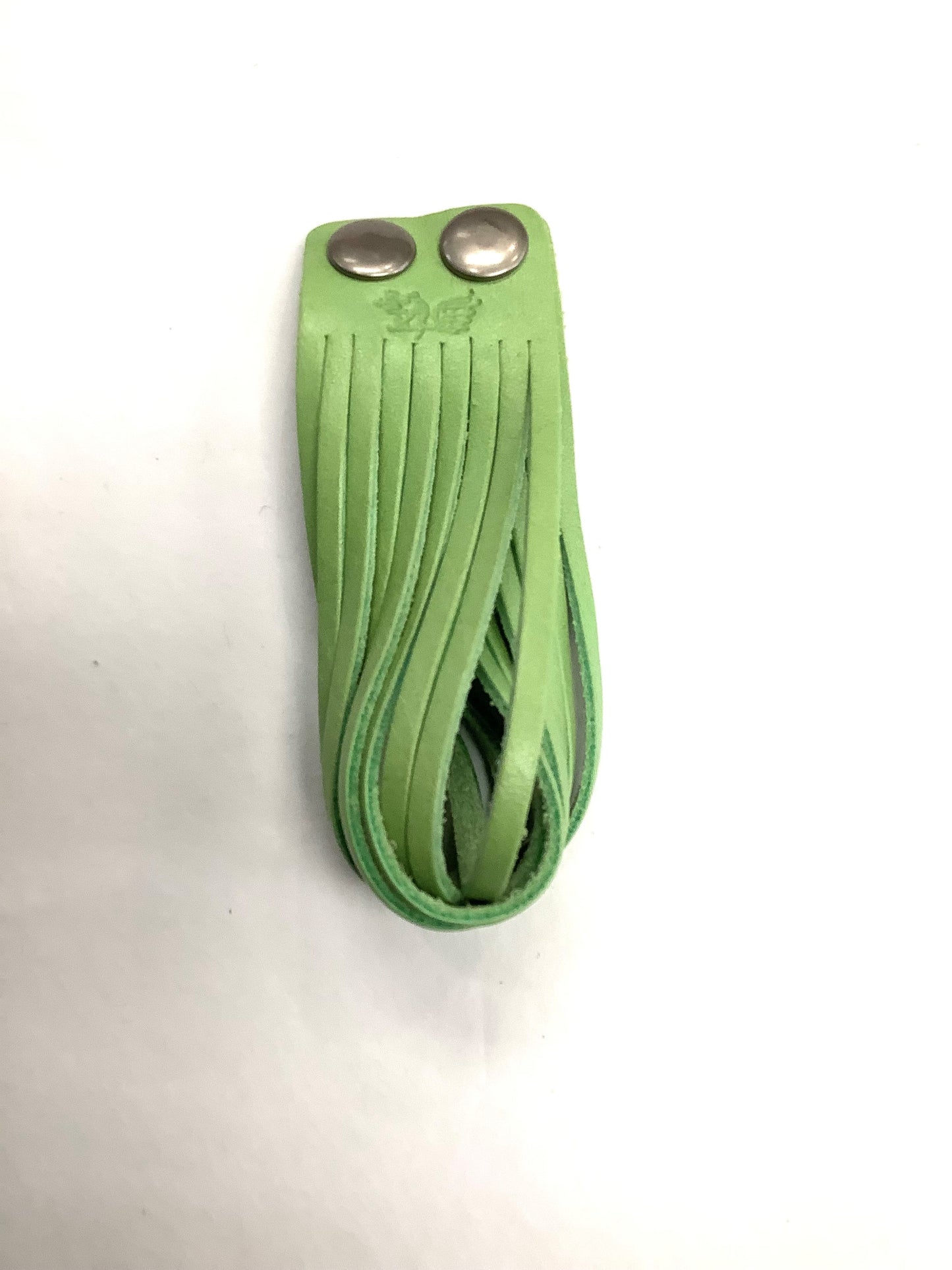 Bracelet cuir vert pâle