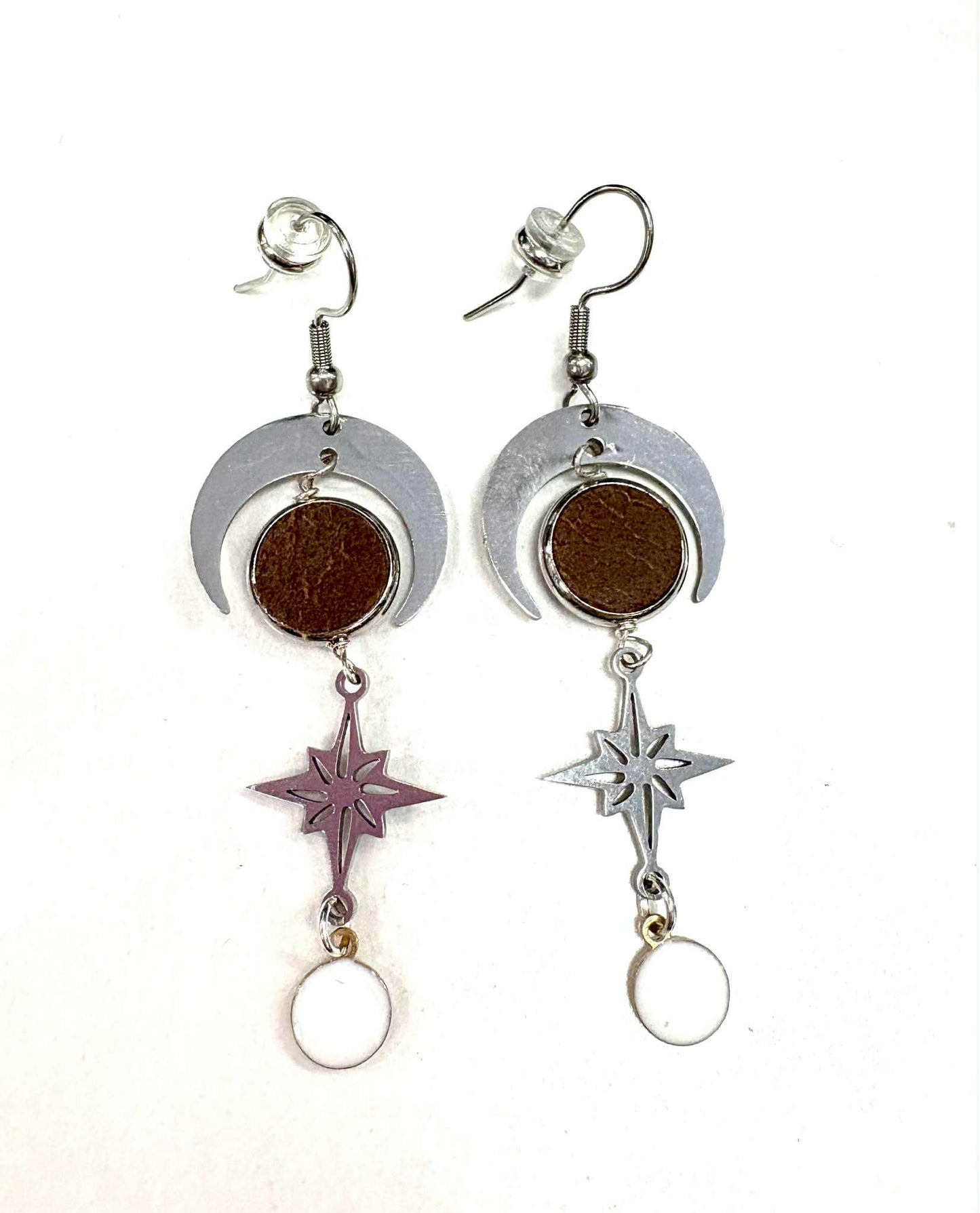 Boucles d'oreilles étoilesdu nord rond - Création Fish