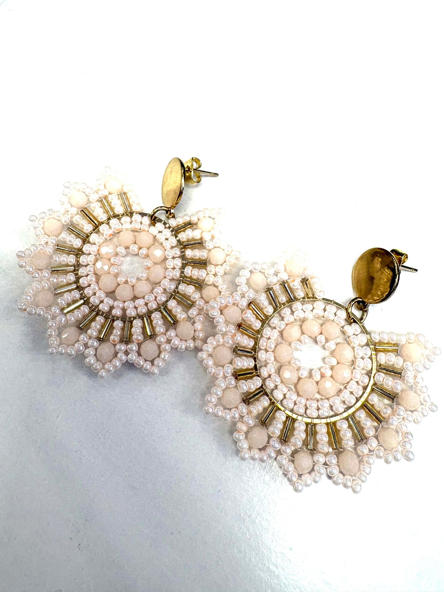 Bo billes florale rose - Rouge Inox