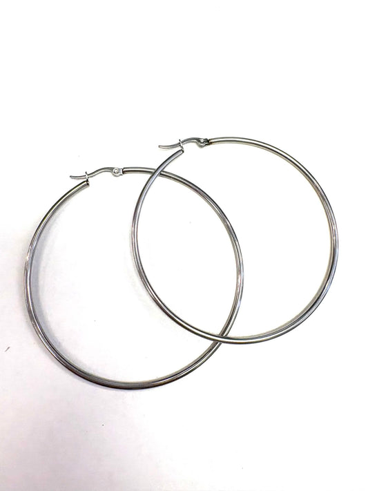 Silver rings - Stainless steel red