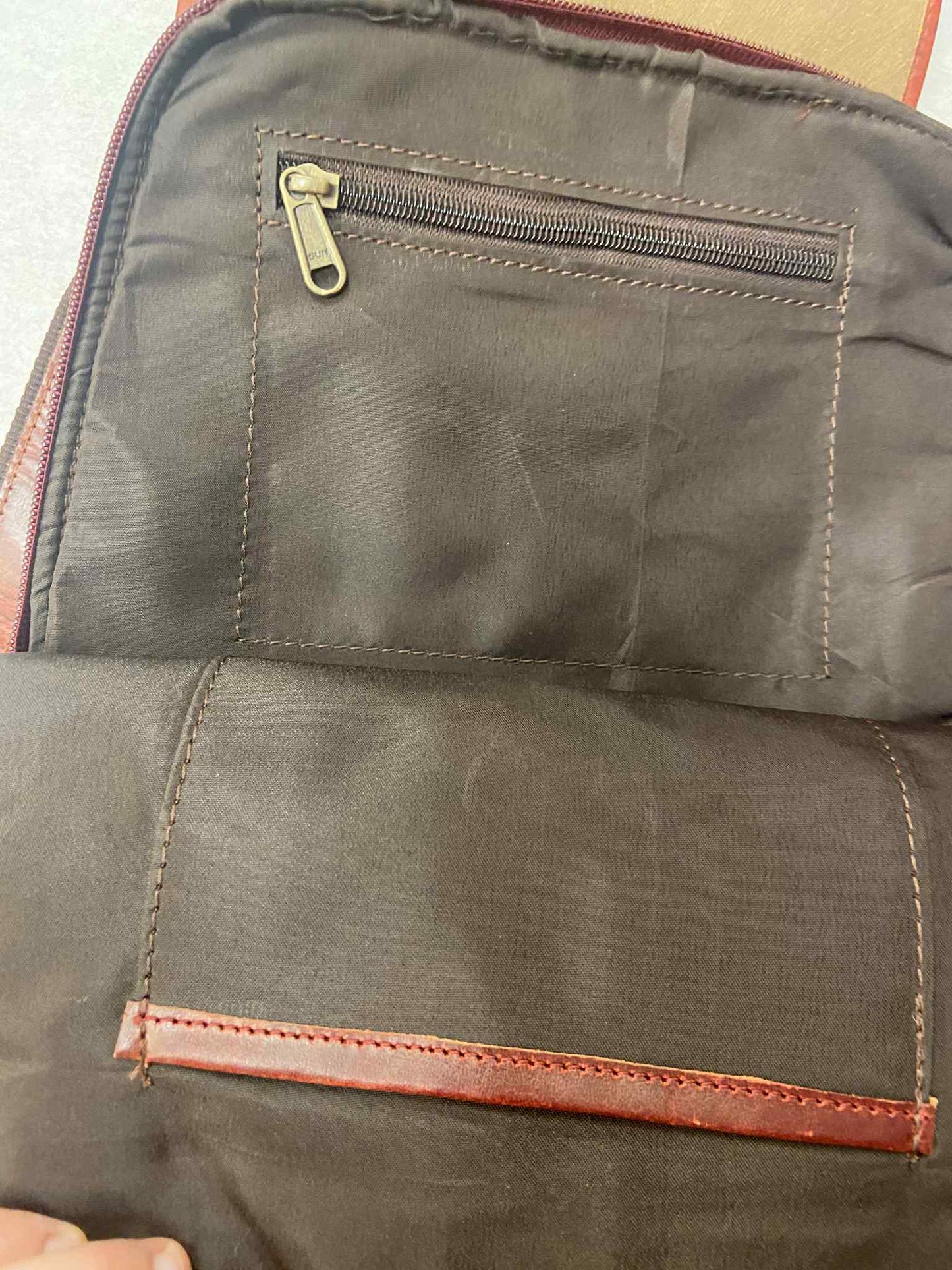 Sac à dos cuir rouge - Rouge Import