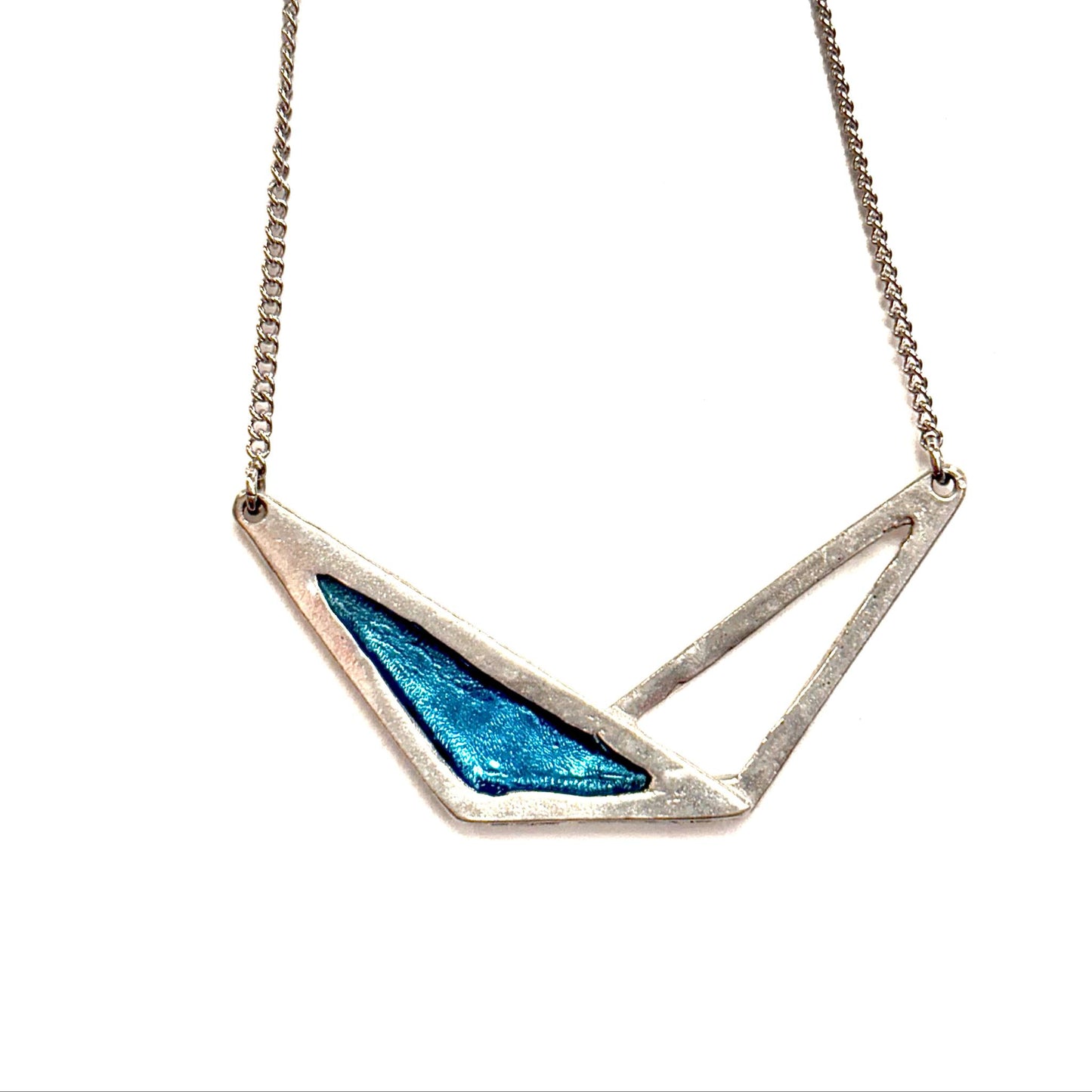 Collier Formes Géométriques Argent 2 - Rouge Bijoux - (plusieurs couleurs)