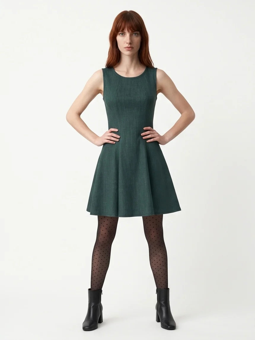 Robe Lucie - Vert  - Kollontai