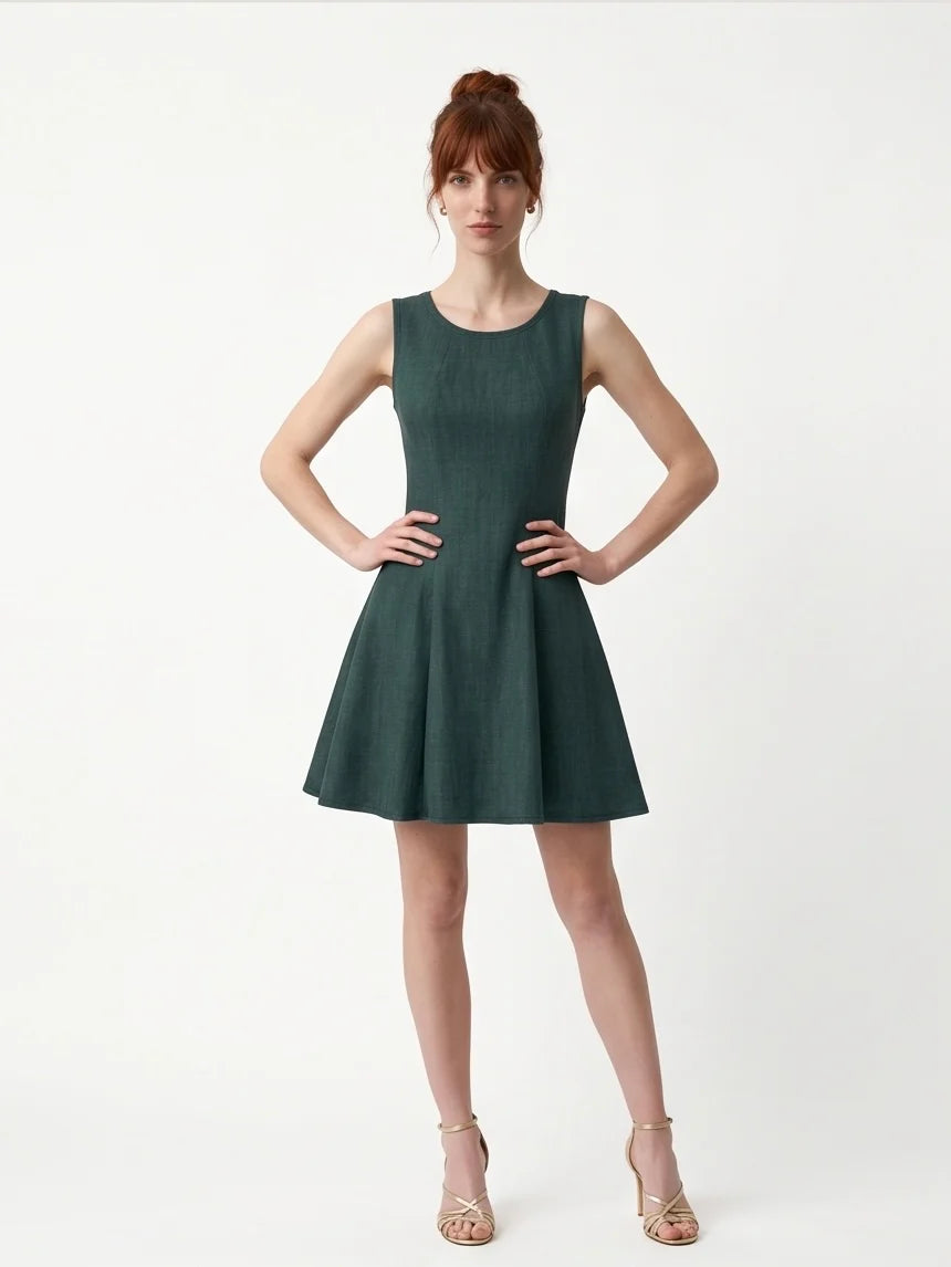 Robe Lucie - Vert  - Kollontai