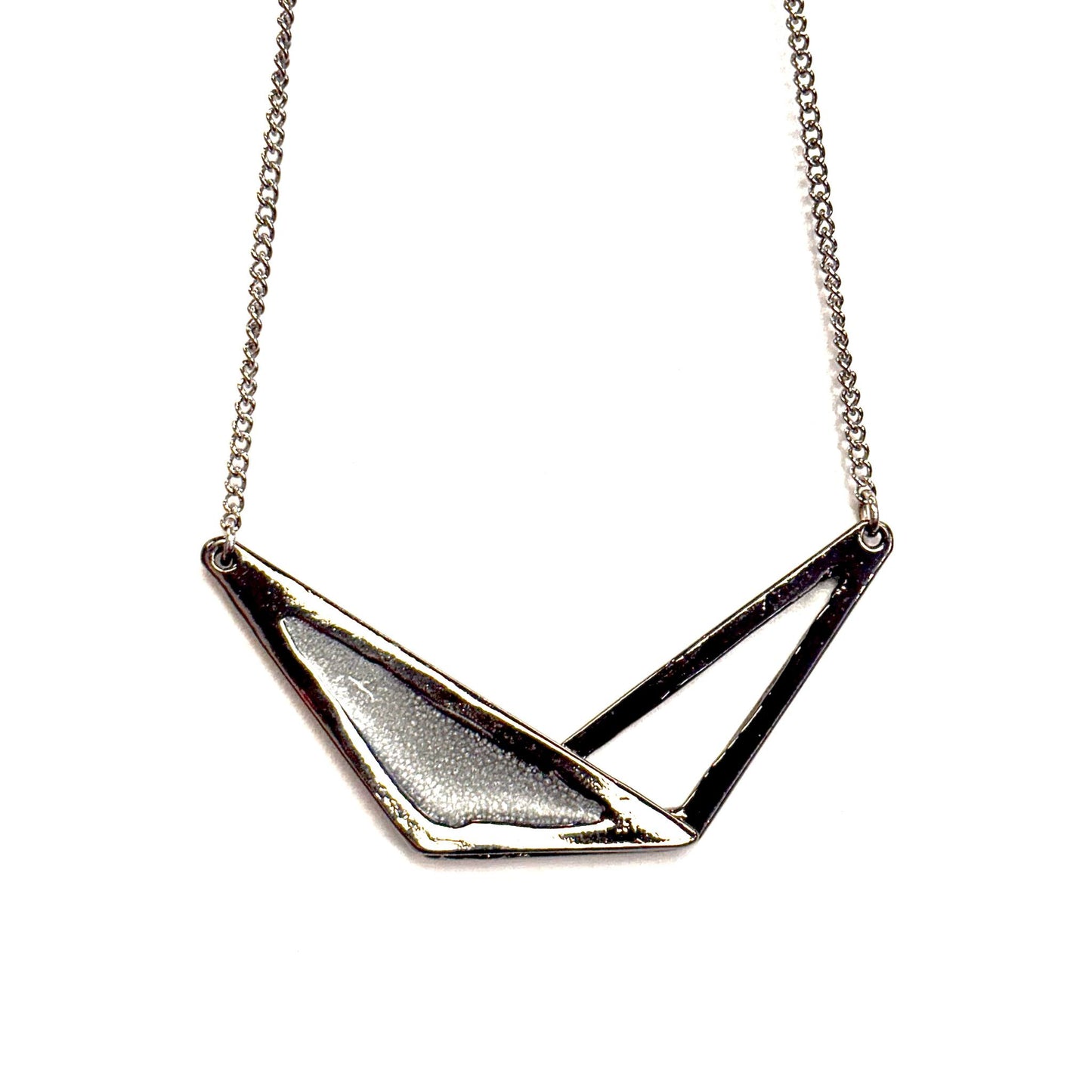 Collier Formes Géométriques Nickel Noir 2 - Rouge Bijoux - (plusieurs couleurs)