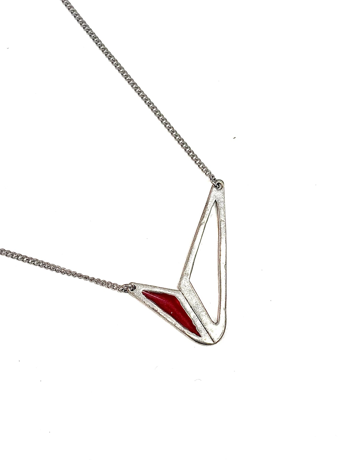 Collier Formes Géométriques Argent 1 - Rouge Bijoux - (plusieurs couleurs)