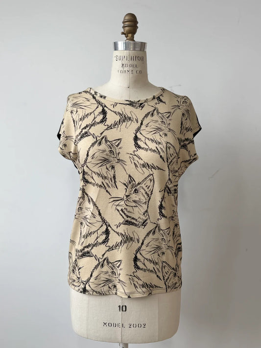 T-Shirt Arty - Kollontai - Beige - Chat