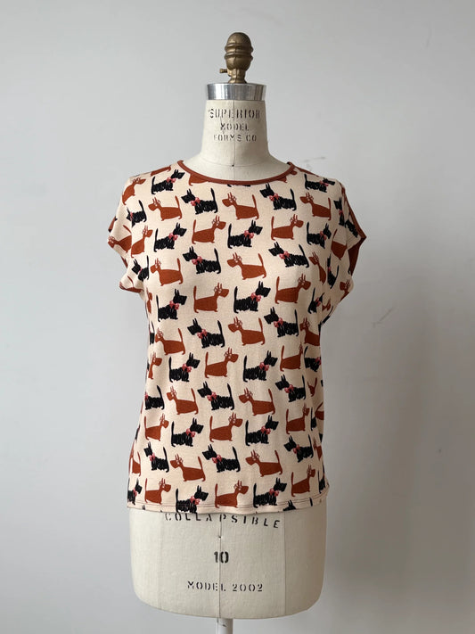 T-Shirt Arty - Rouille -Chien