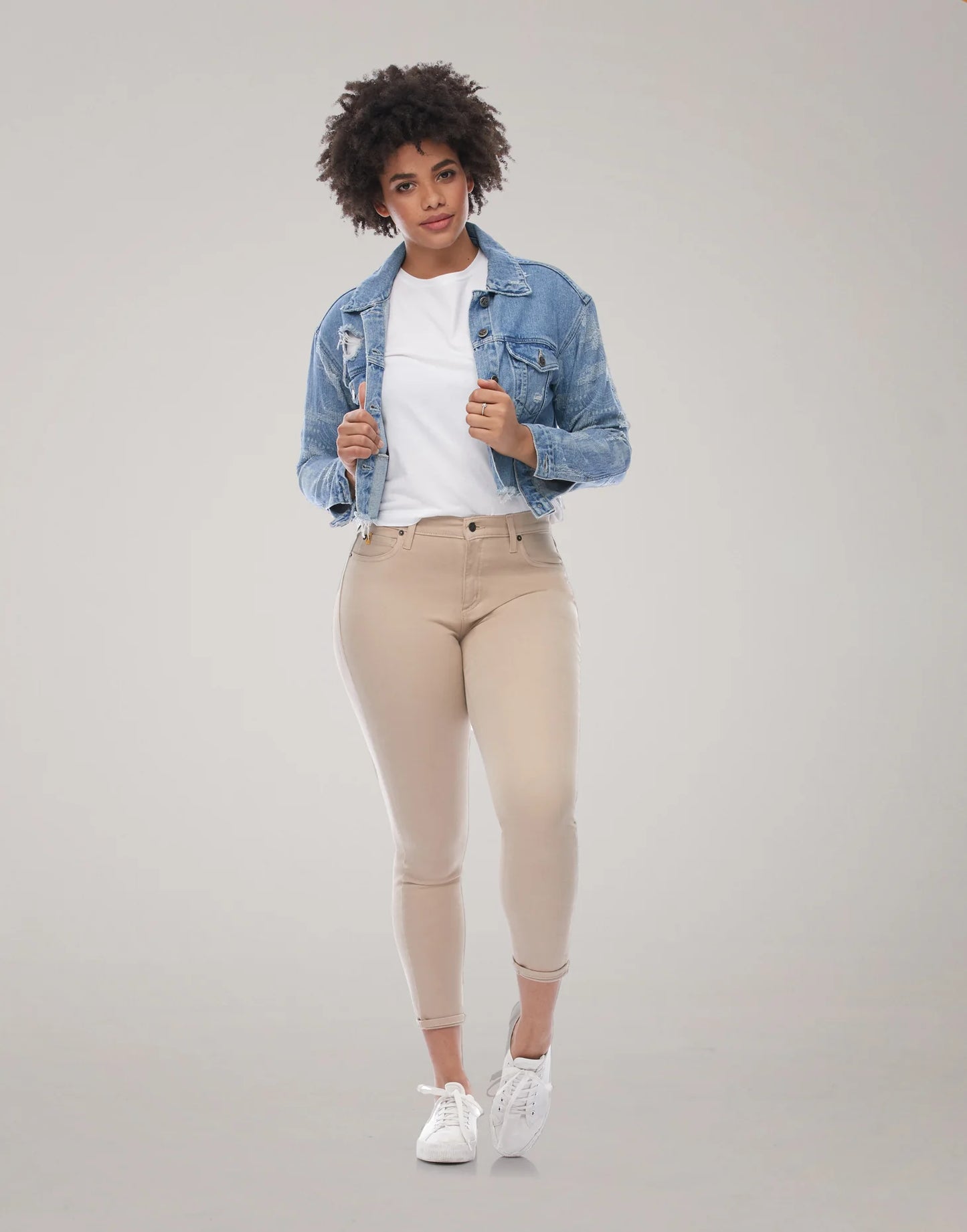 Rachel - Coupe étroite- Taille Classique - Sable - Entrejambe 27" - Yoga Jeans- 1686