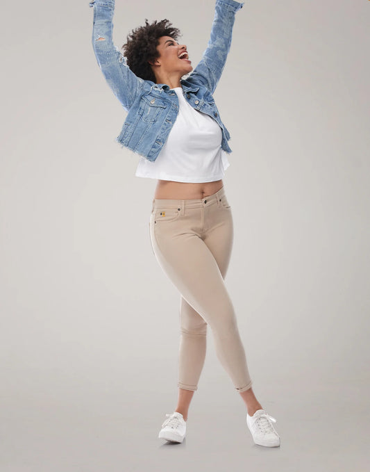 Rachel - Coupe étroite- Taille Classique - Sable - Entrejambe 27" - Yoga Jeans- 1686