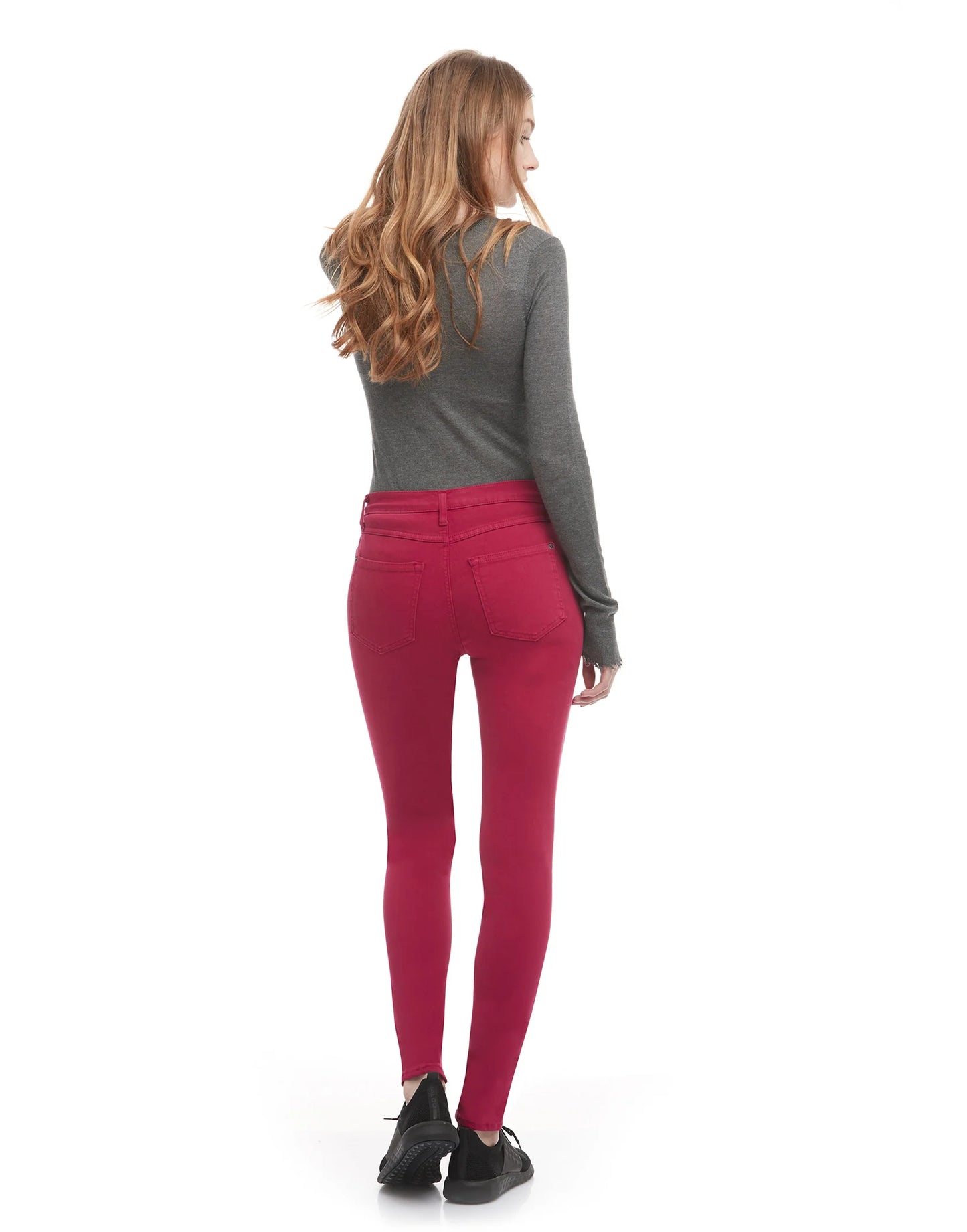 Rachel - Coupe étroite- Taille Classique - Persian rouge Pc - Entrejambe 30" - Yoga Jeans- 1711