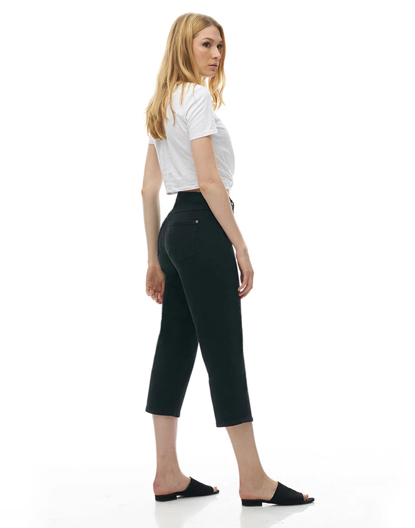 CHLOÉ STRAIGHT CUT SHORT JEANS Black