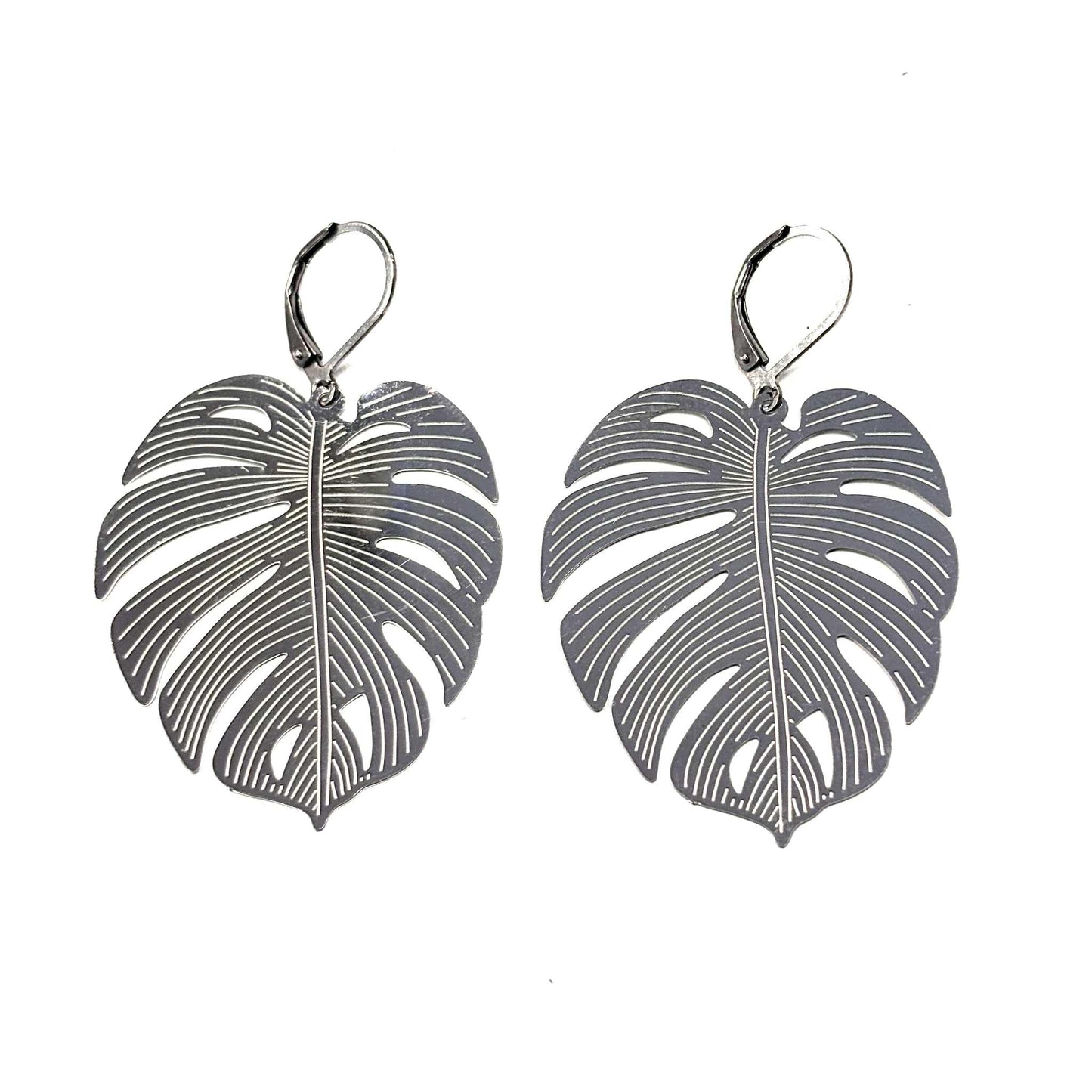 Boucles d'oreilles -11- Rouge Inox