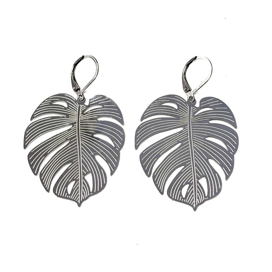 Boucles d'oreilles -11- Rouge Inox